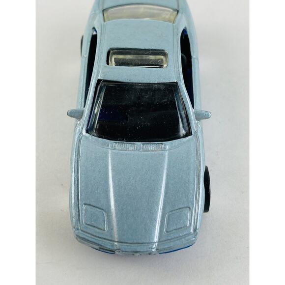 Hot Wheels BMW 850i Toy Car Moon Roof Concealed Headlights Blue 3" 1990 Silver - Picture 7 of 10